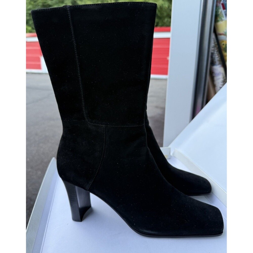 New w/ Box Bandolino Women's Black Leather Calf Boots Size 8.5M
